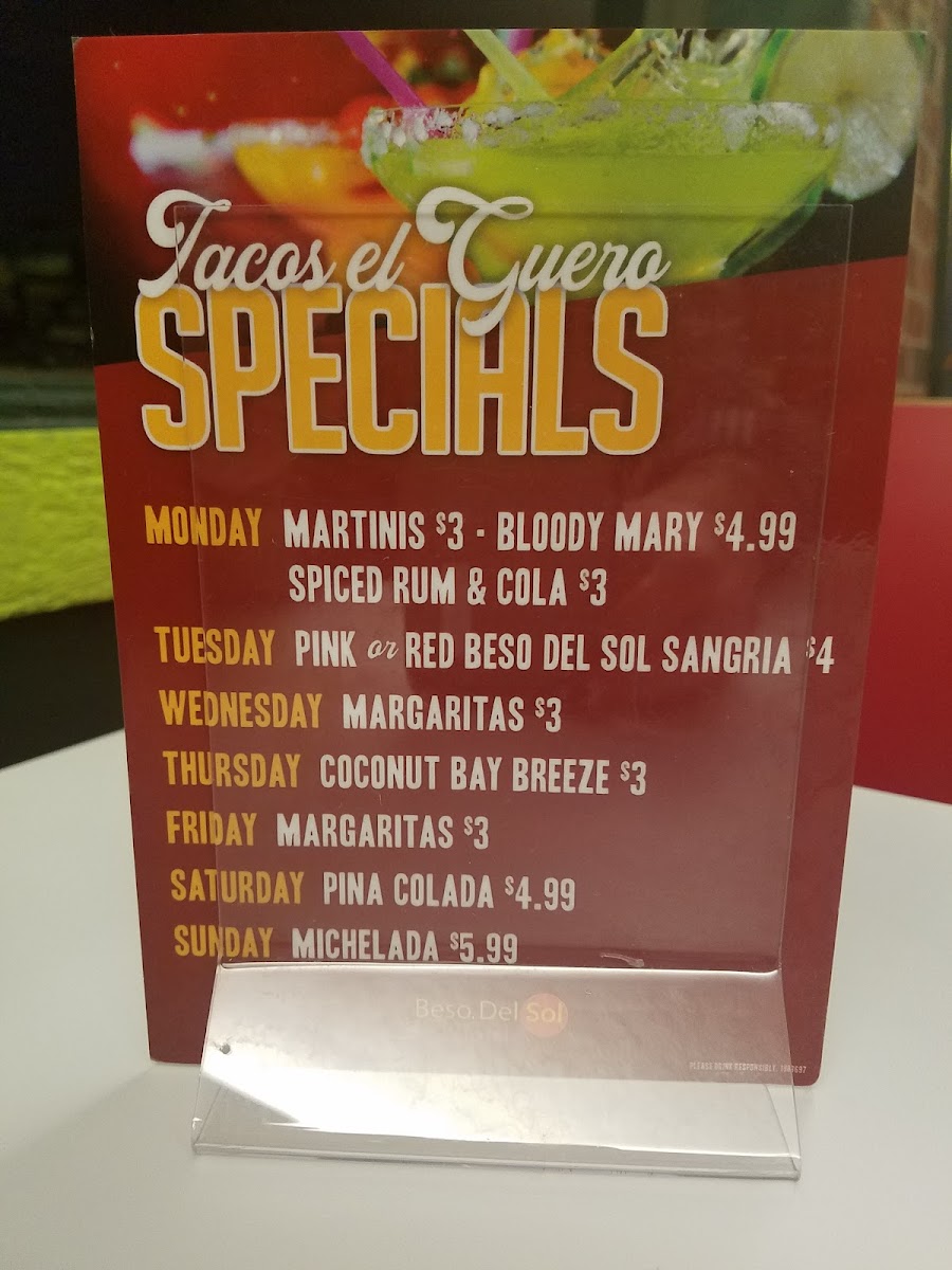 Tacos El Güero Photo Menu 5