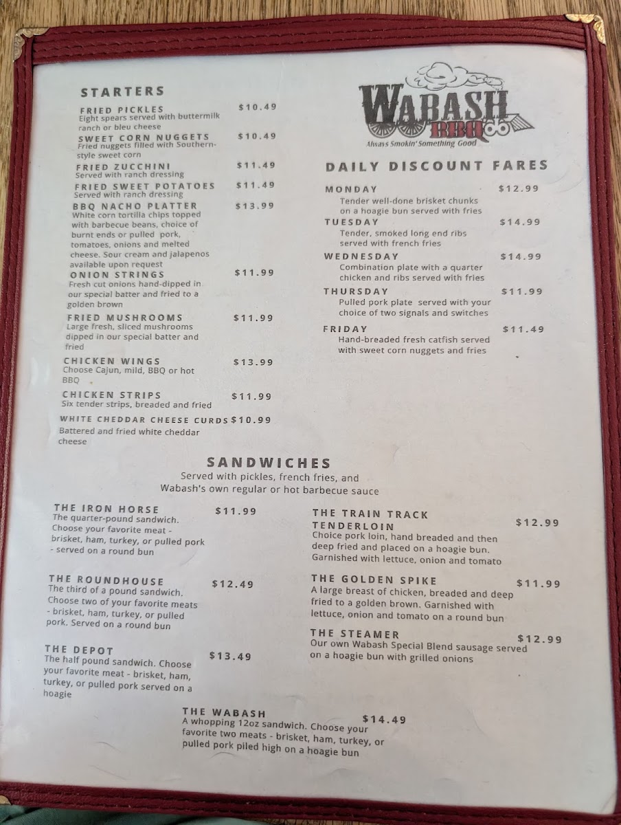 Wabash BBQ Photo Menu 6