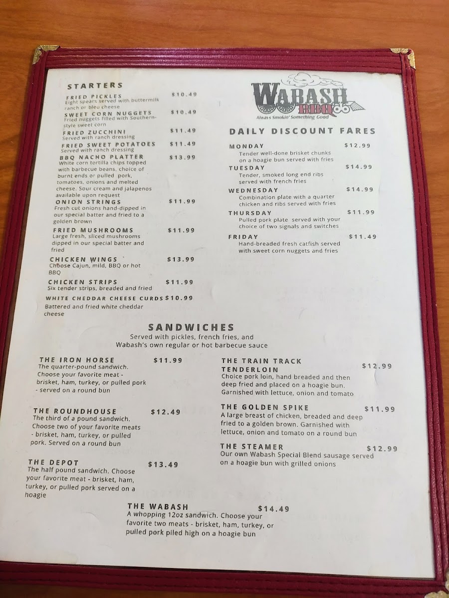 Wabash BBQ Photo Menu 9