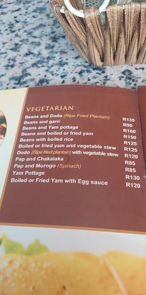 Hombaze African Cuisine Photo Menu 1