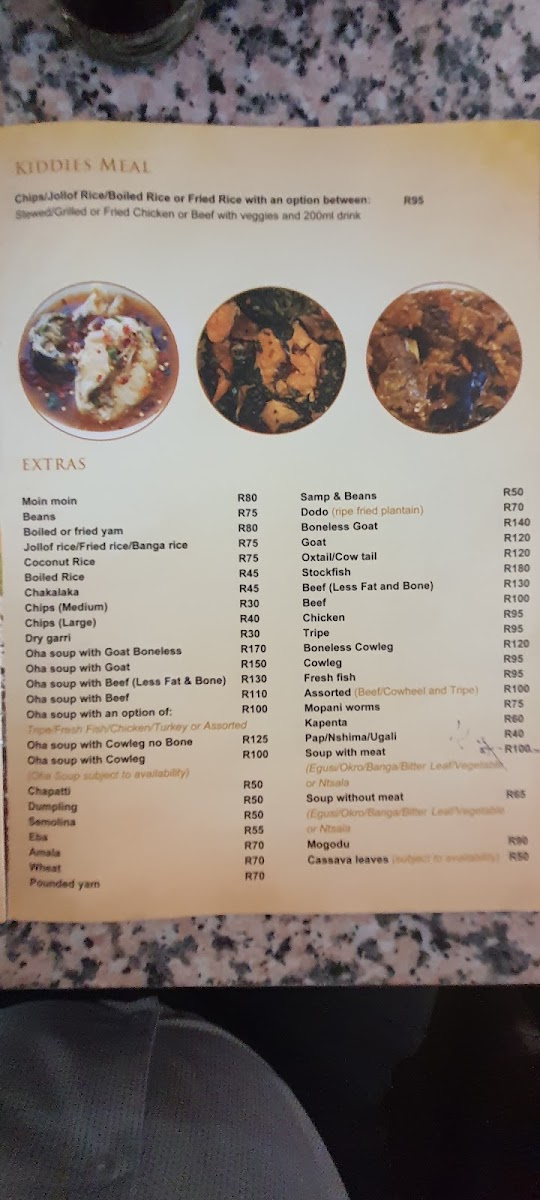 Hombaze African Cuisine Photo Menu 4