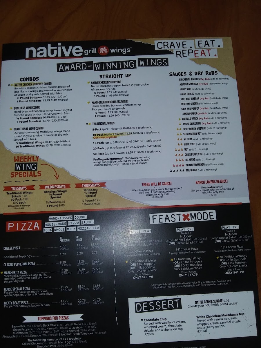Native Grill & Wings Photo Menu 1