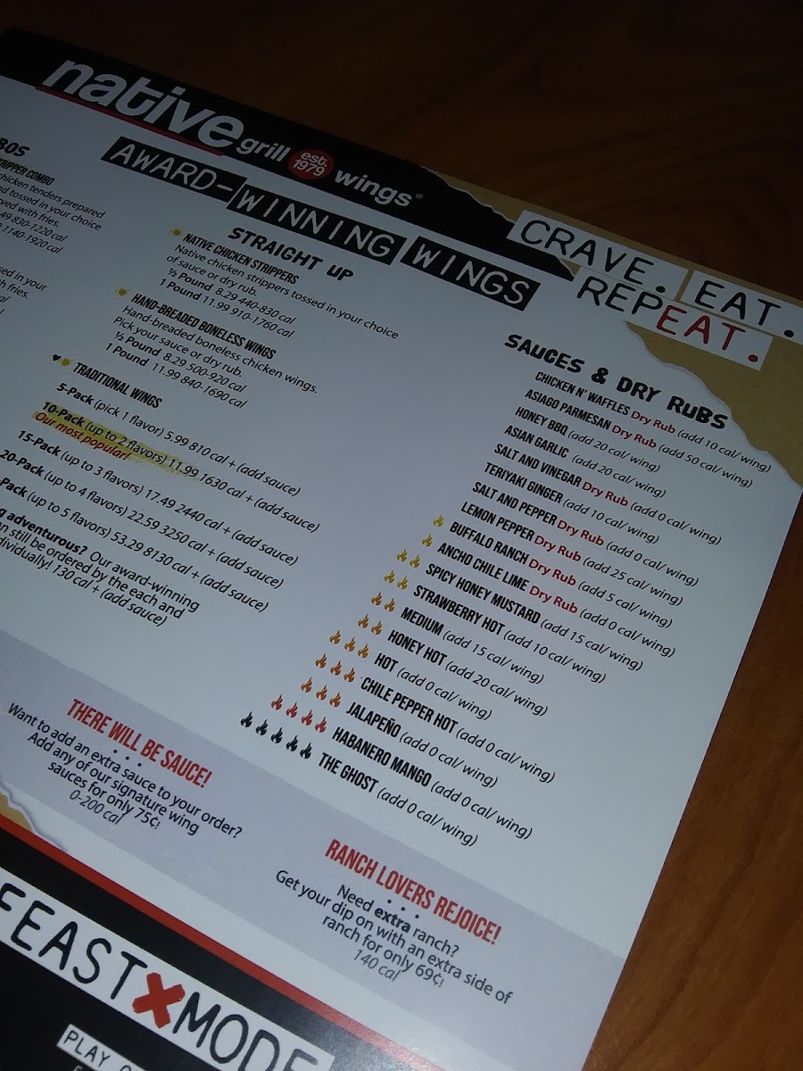 Native Grill & Wings Photo Menu 3