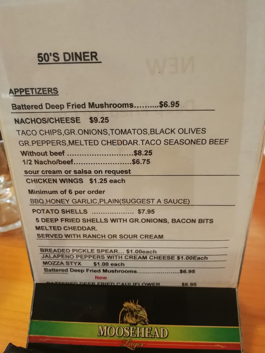 50’s Diner & Variety Photo Menu 9