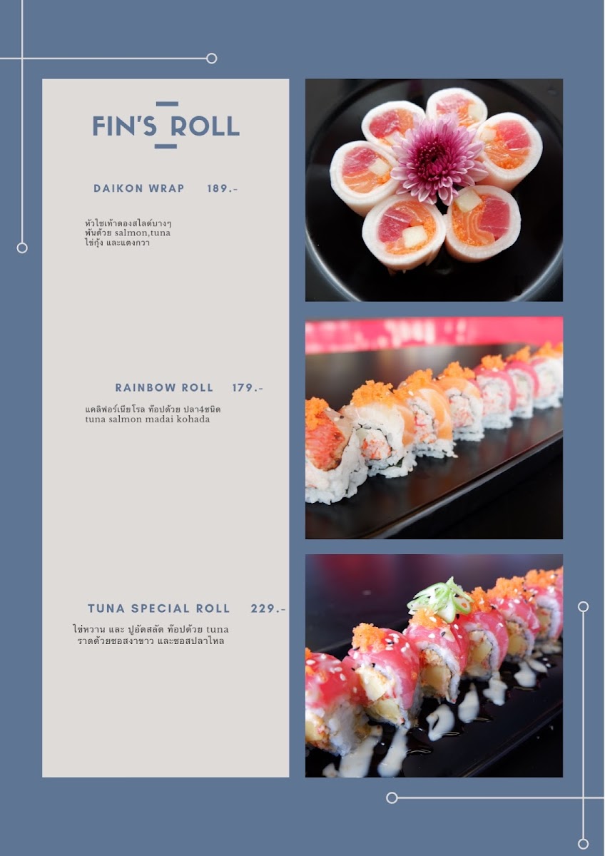 Fin Fin sushi Photo Menu 9