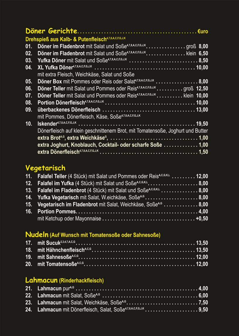 Enfes Grillhaus Photo Menu 2