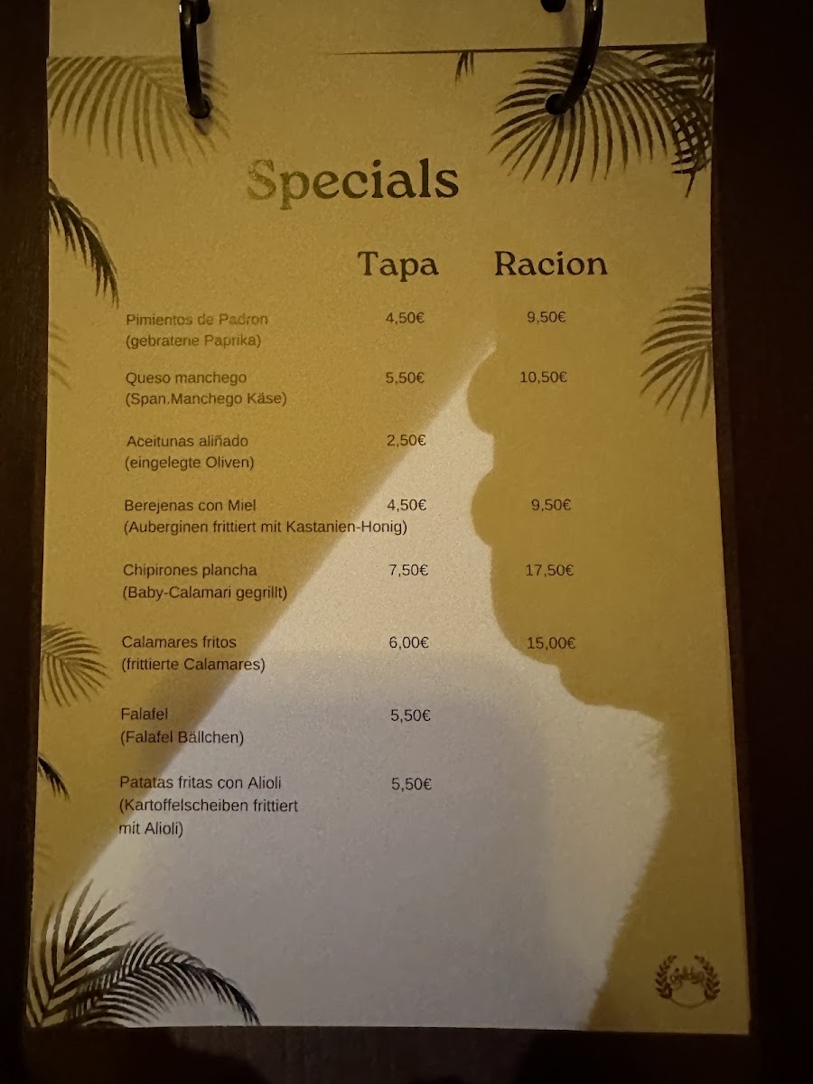 the golden Photo Menu 8