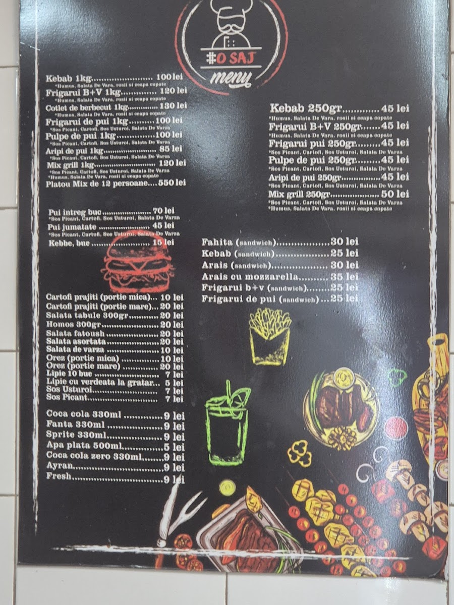 Osaj fast food Photo Menu 2