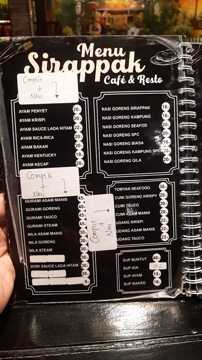 Sirappak Cafe & Resto Photo Menu 2