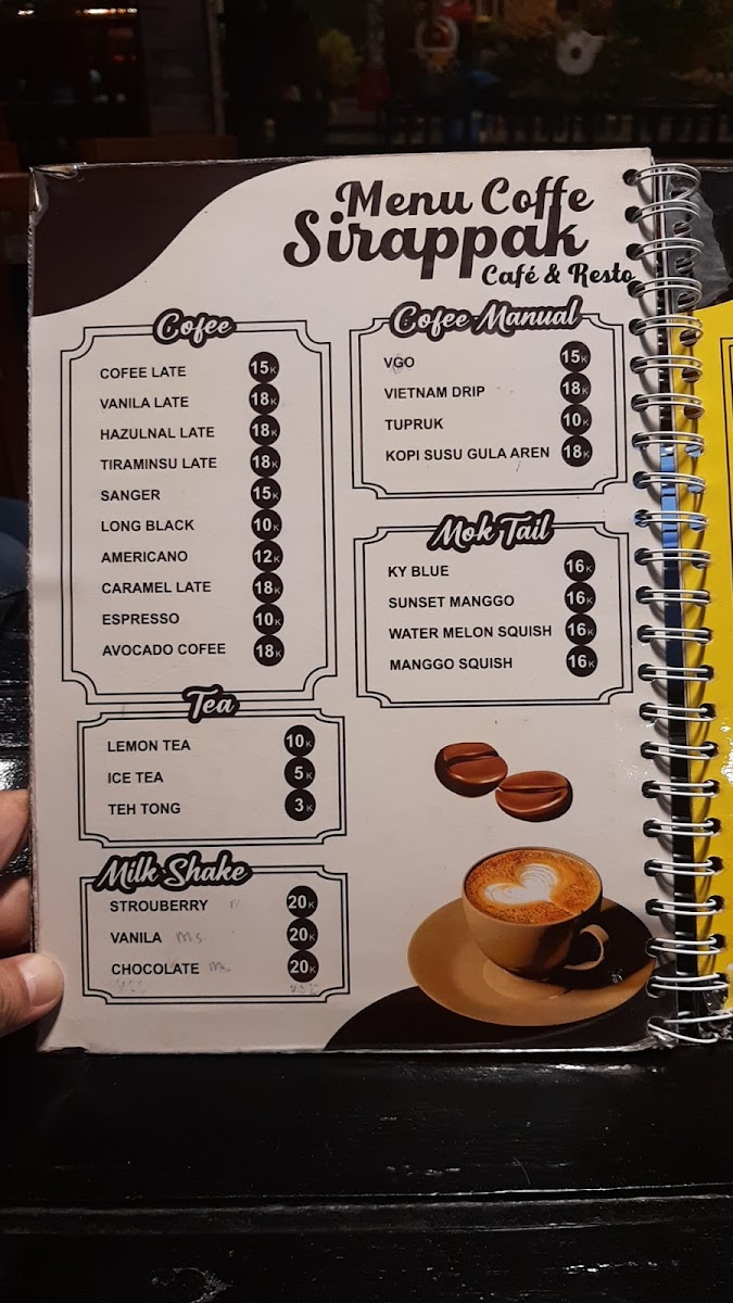 Sirappak Cafe & Resto Photo Menu 6
