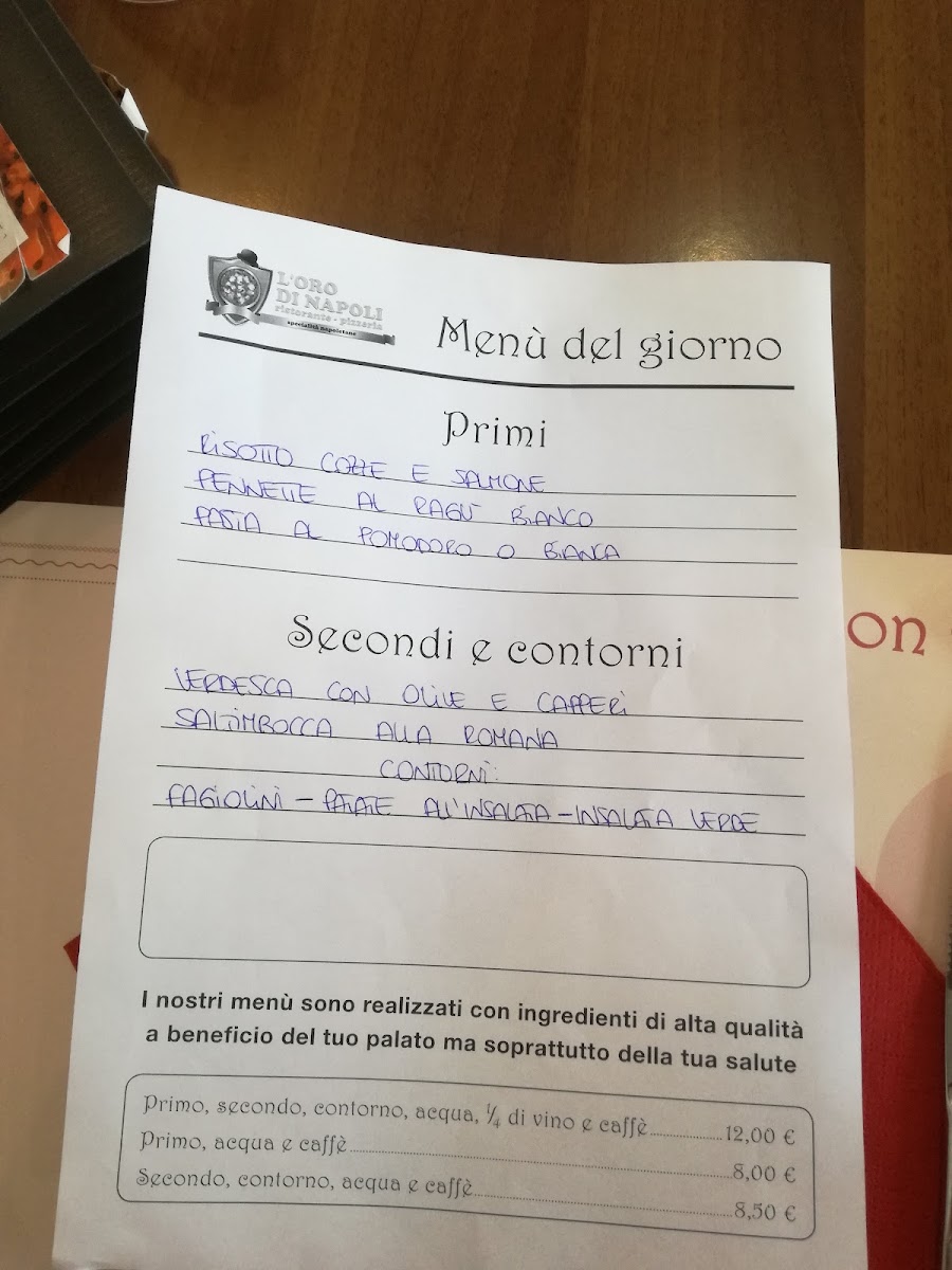 L'Oro di Napoli Photo Menu 3
