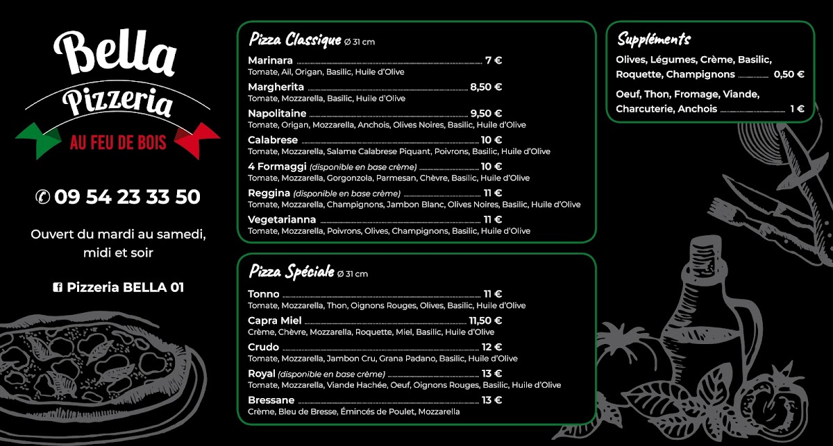 Pizzeria bella Photo Menu 3