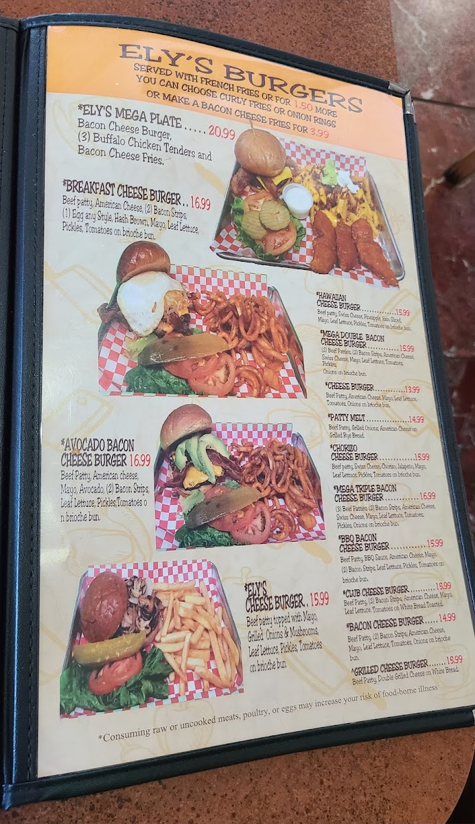 Ely's Breakfast Restaurant & Burgers Photo Menu 4