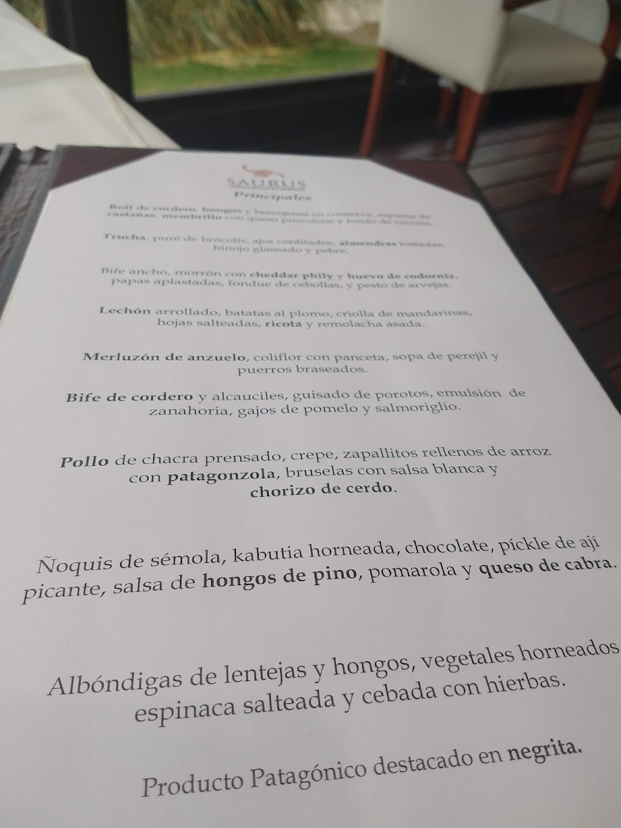 Saurus Restaurante En Bodega Familia Schroeder Photo Menu 7
