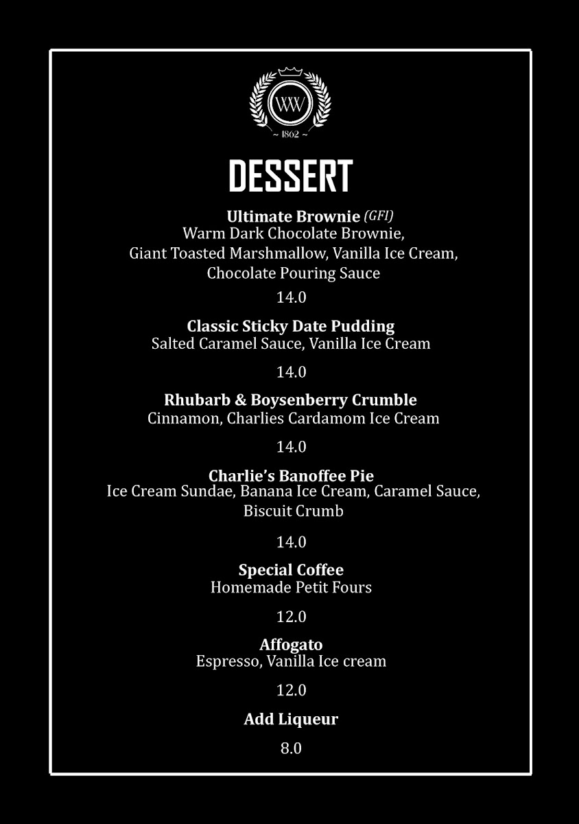 Warkworth Hotel Photo Menu 5