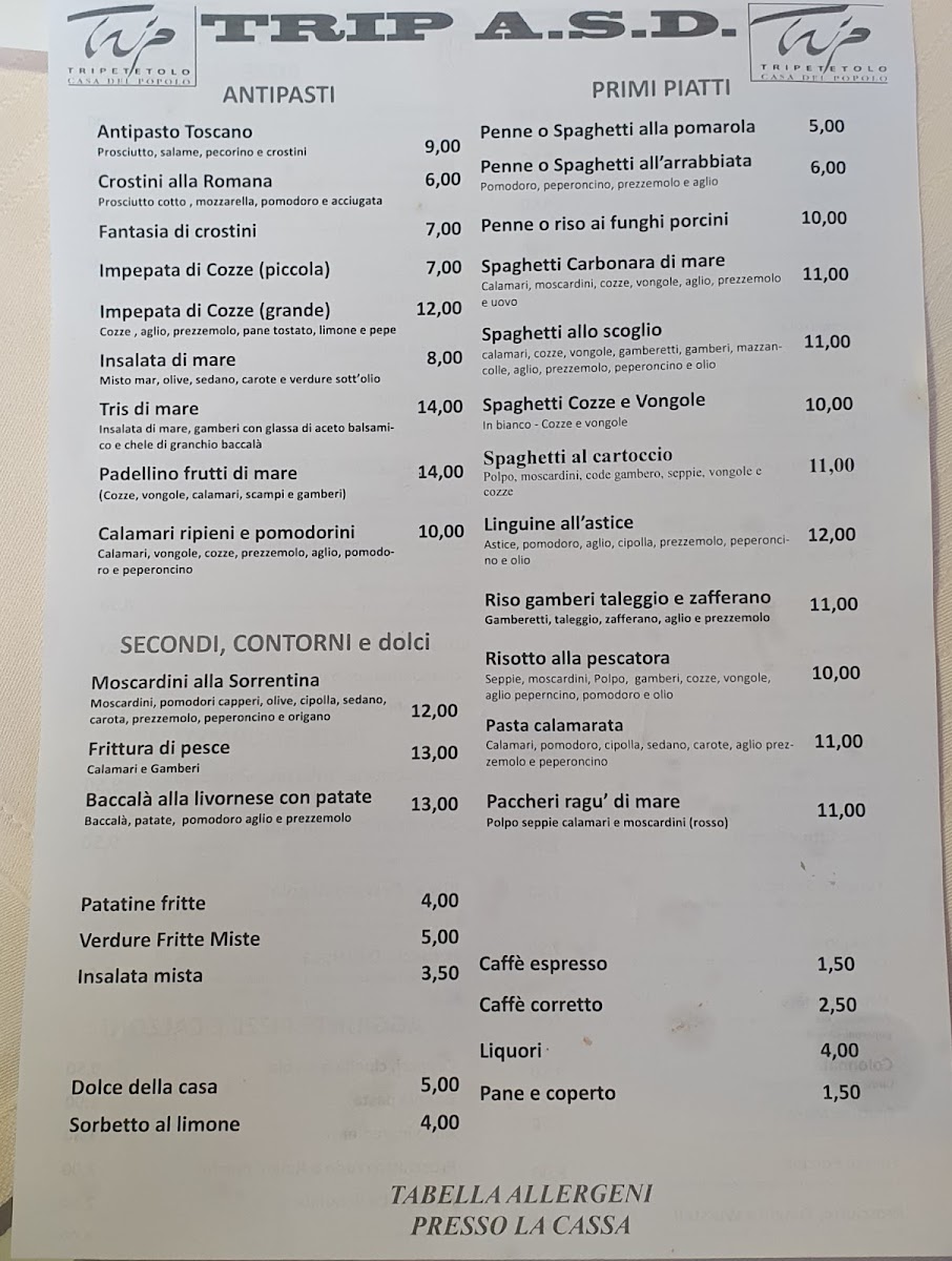 Ristorante Pizzeria Trip a.s.d. Photo Menu 2