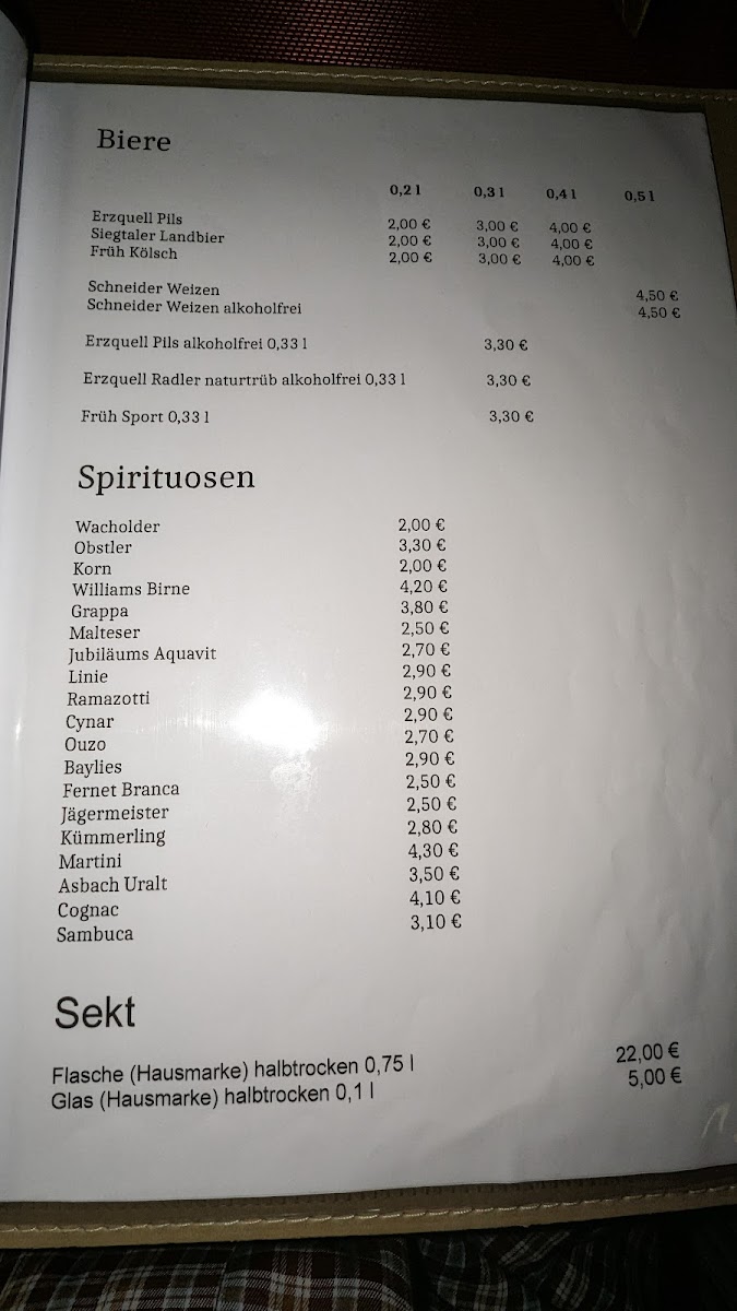 Café Restaurant 'Alte Schanze' Photo Menu 2