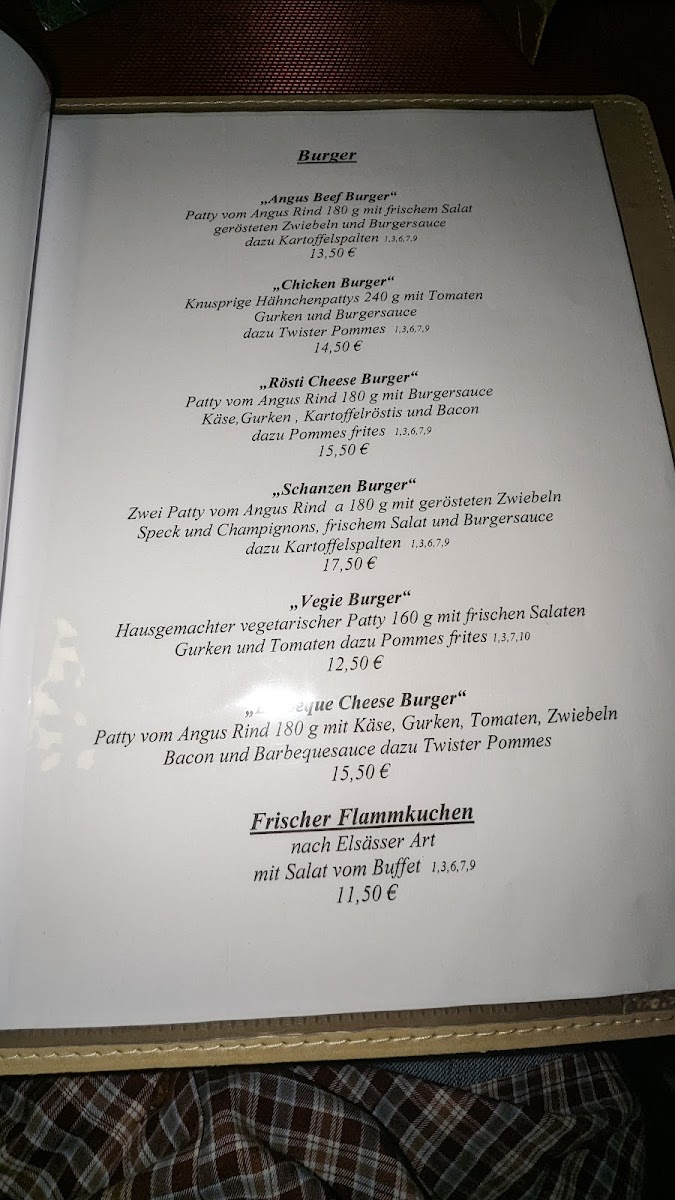 Café Restaurant 'Alte Schanze' Photo Menu 5