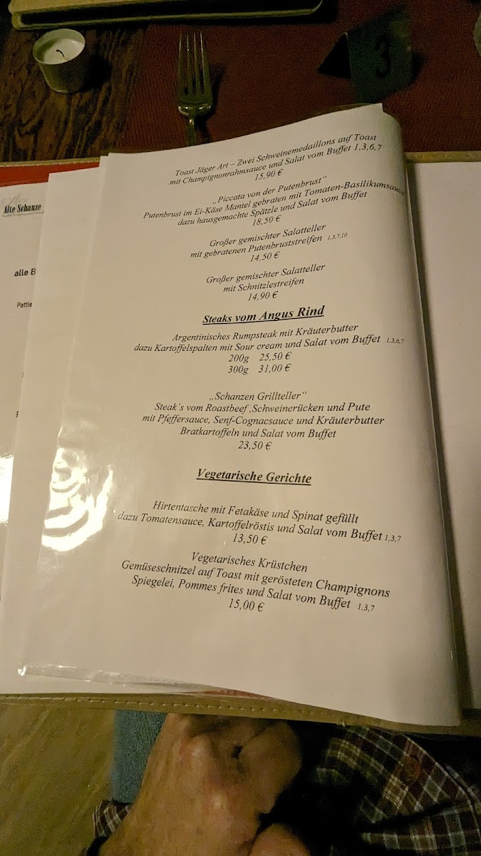 Café Restaurant 'Alte Schanze' Photo Menu 6