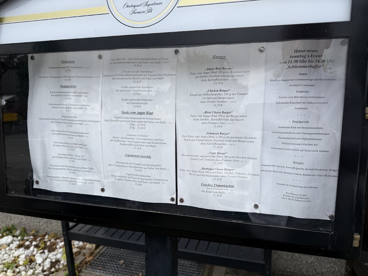 Café Restaurant 'Alte Schanze' Photo Menu 9