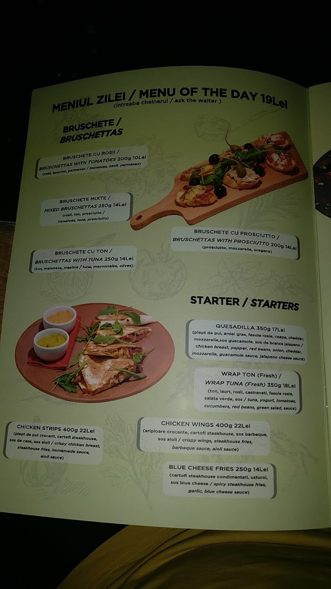 Downtown - Contemporary Bar & Food Photo Menu 1