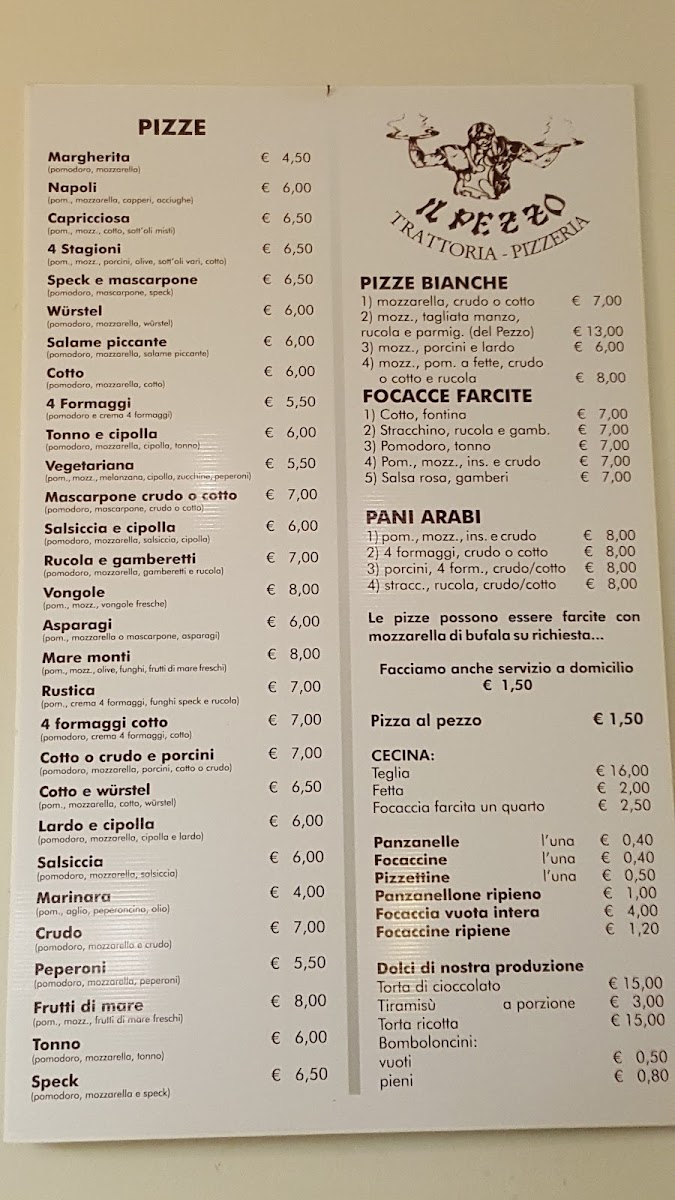 Trattoria Pizzeria Il Pezzo Photo Menu 2
