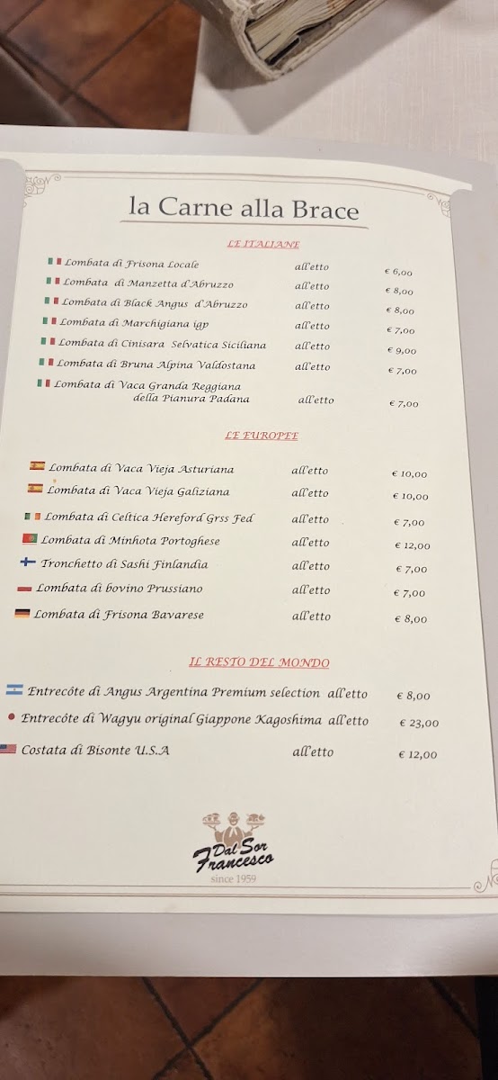 Ristorante Dal Sor Francesco Locanda B&B Photo Menu 7
