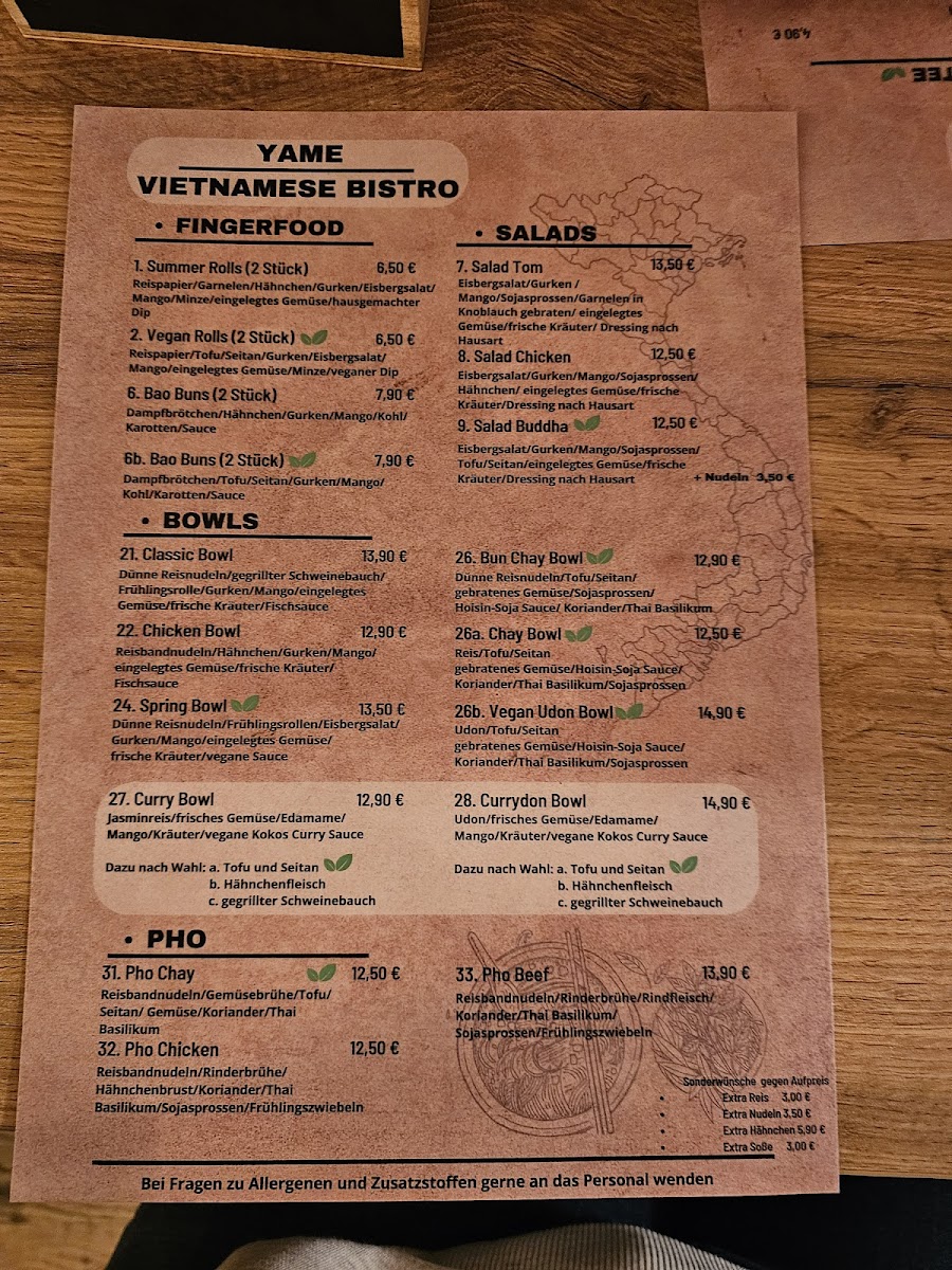 Yame - Vietnamese Streetfood Photo Menu 6