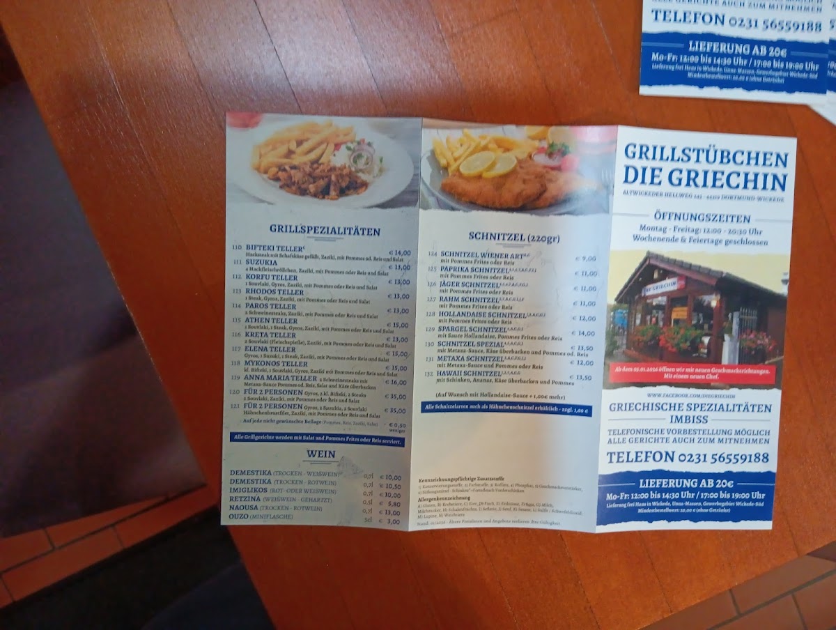 Grillstübchen Die Griechin Photo Menu 1