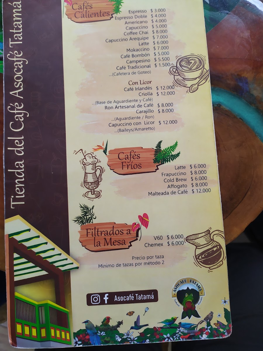 Tienda Del Café Asocafe Tatamá Photo Menu 2
