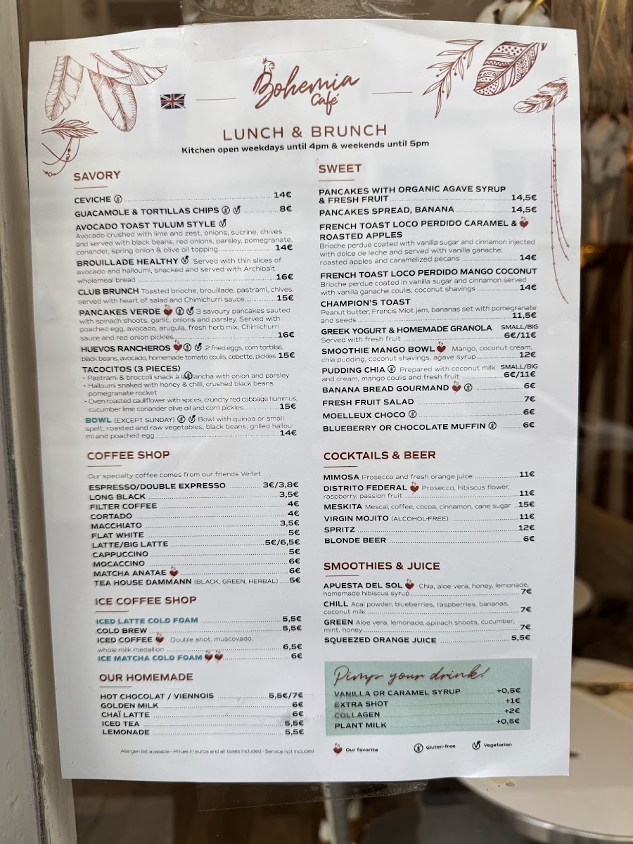 Baguett's Café Photo Menu 2