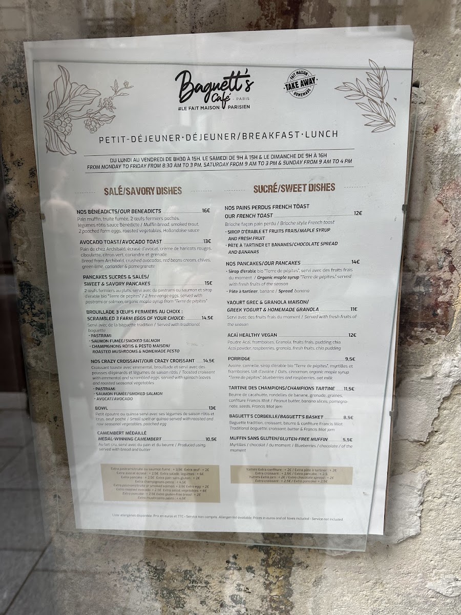 Baguett's Café Photo Menu 7