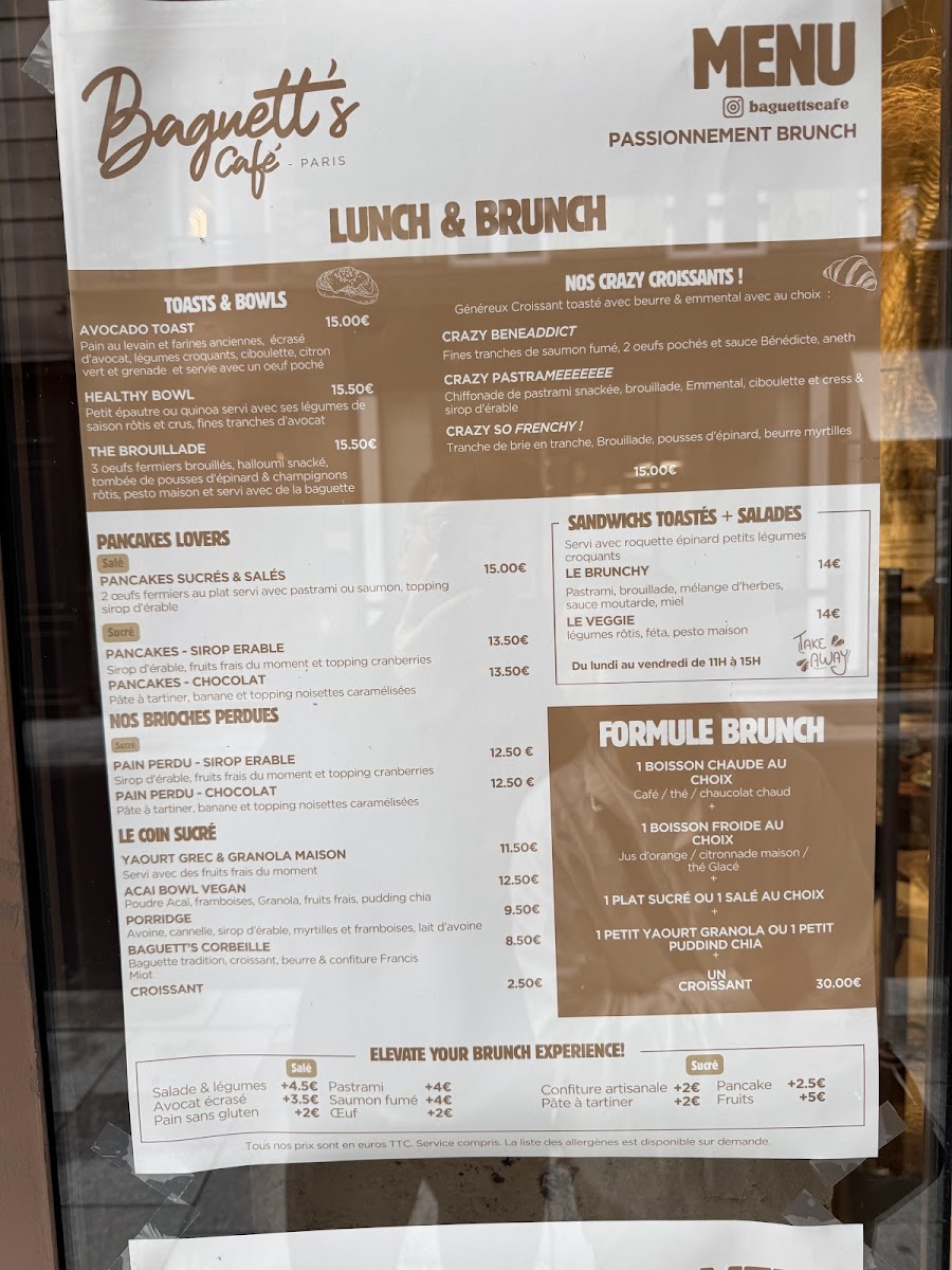 Baguett's Café Photo Menu 8