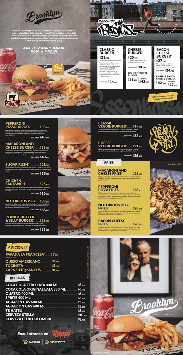 Brooklyn SWAG & Burgers Laureles Photo Menu 1