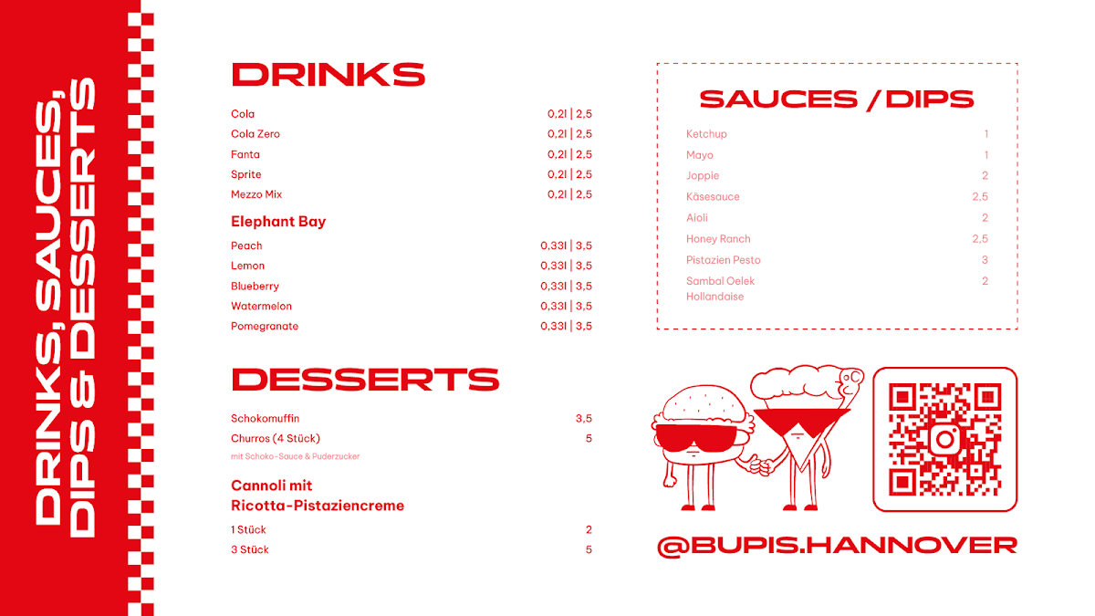 BUPIS Burger & Pizza Photo Menu 3