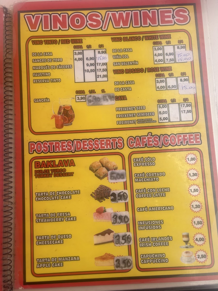 Sultan Kebap Playa Del Ingles Photo Menu 6