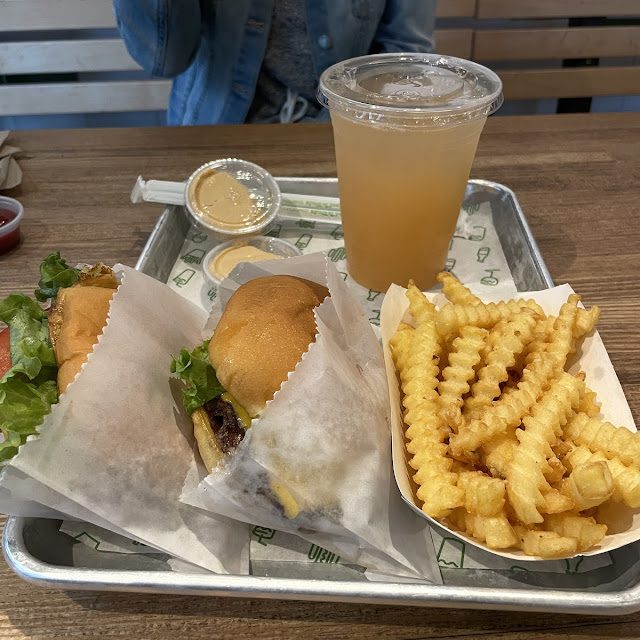 Cheeseburger and Fries with Cheese