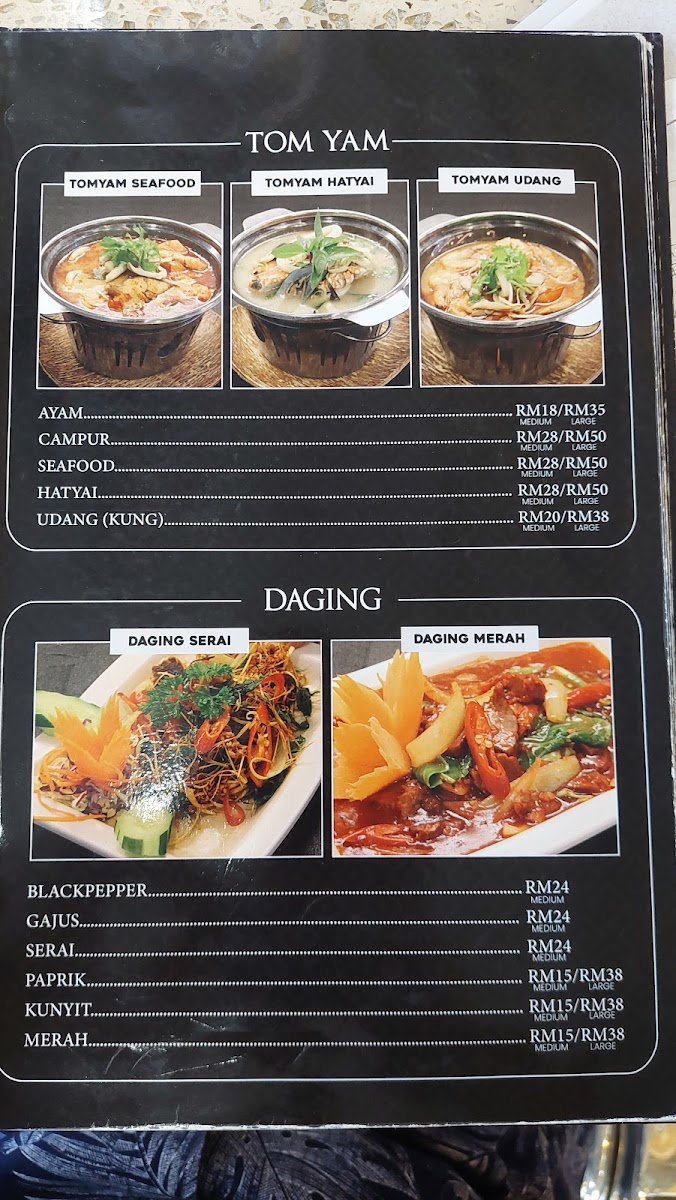 Thai Tomyam Kung Ayer@8 Photo Menu 2