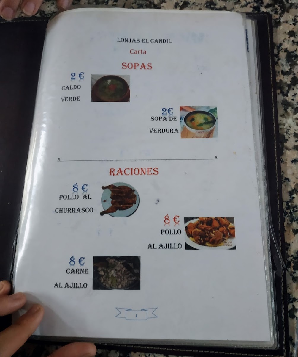 Comidas Lonjas El Candil Photo Menu 2