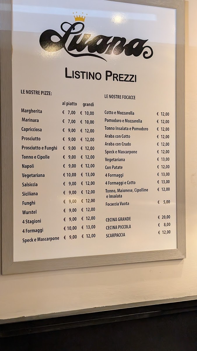 Bar Pizzeria Luana Photo Menu 1