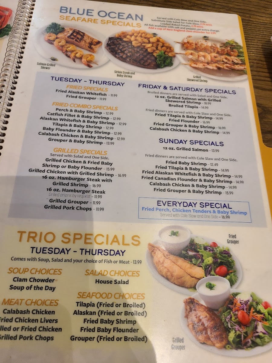 Blue Ocean Seafood Restaurant Photo Menu 10