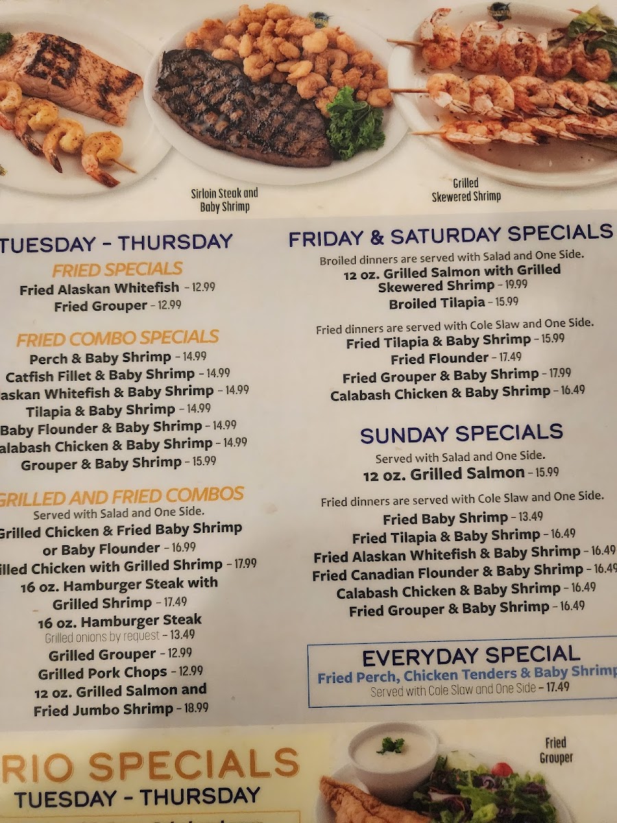 Blue Ocean Seafood Restaurant Photo Menu 2