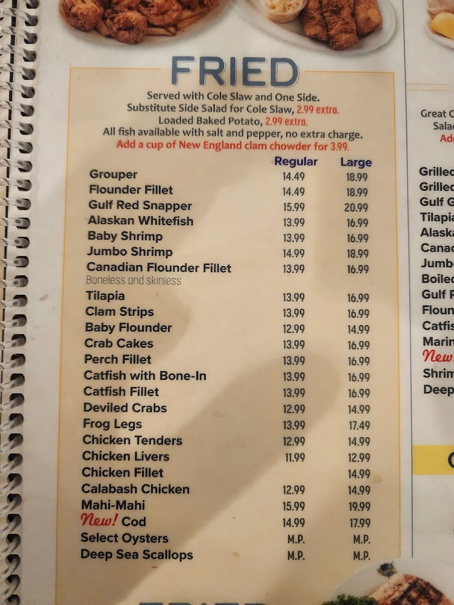 Blue Ocean Seafood Restaurant Photo Menu 5