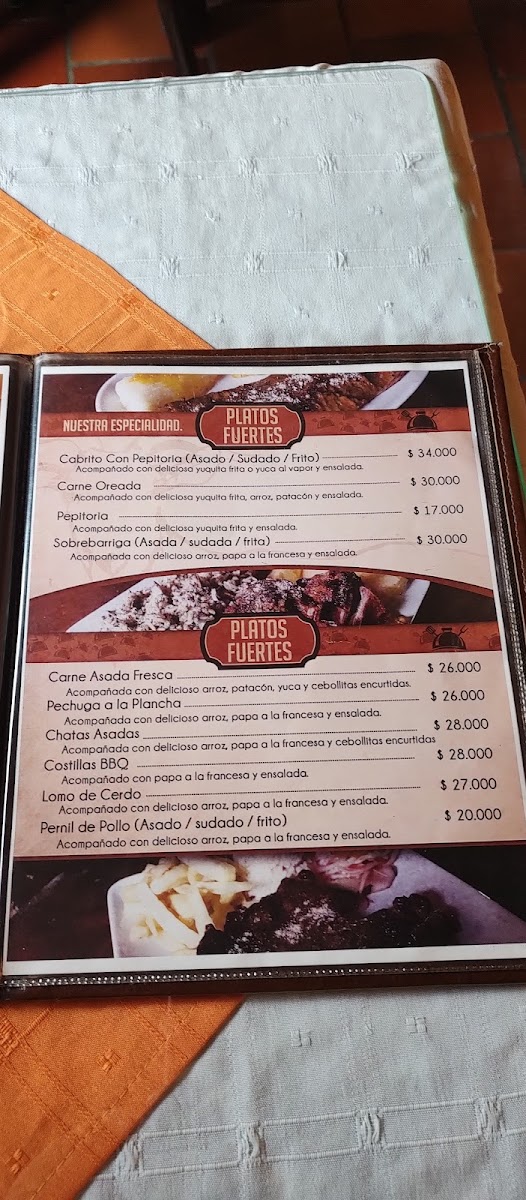 Restaurante El Carajo Photo Menu 2