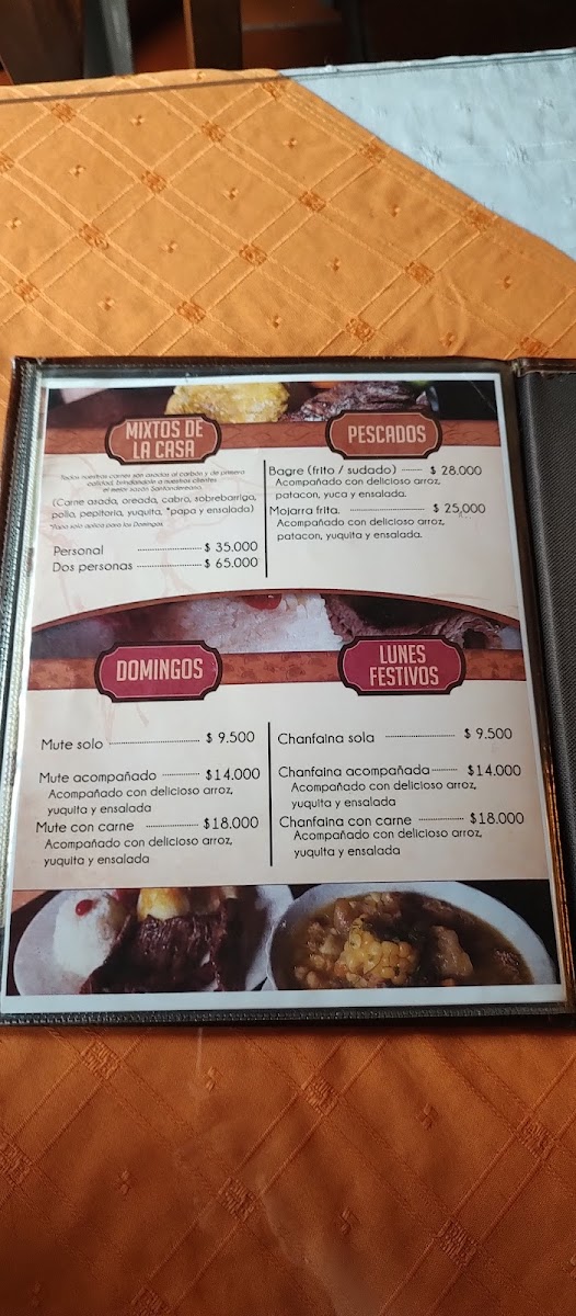 Restaurante El Carajo Photo Menu 4