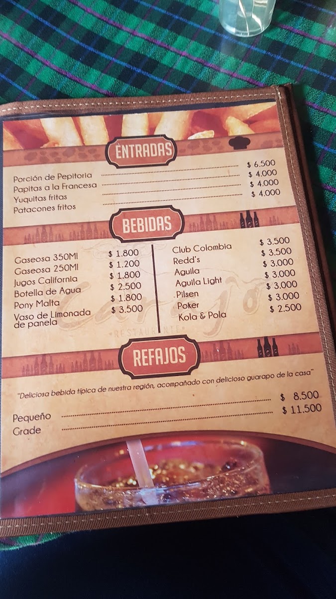 Restaurante El Carajo Photo Menu 5