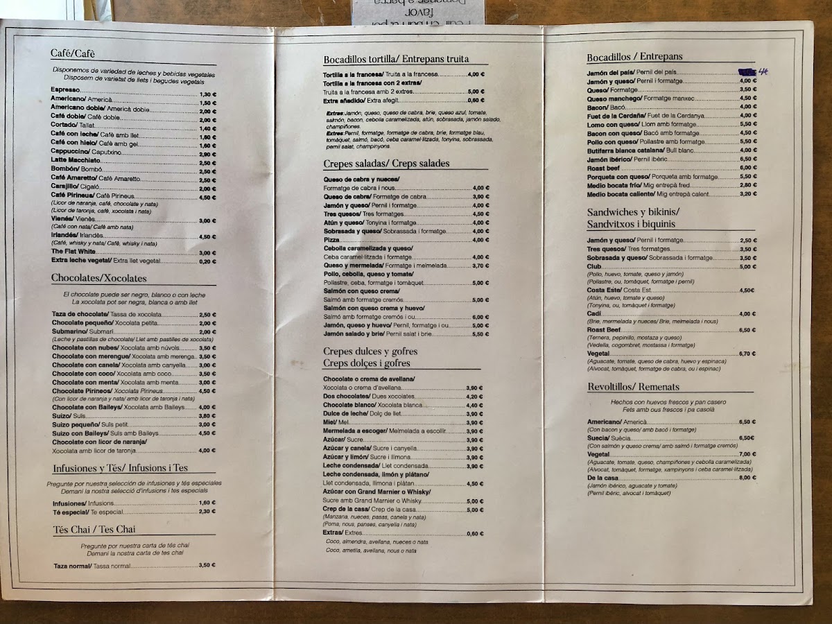 Xocolata Pirineus Photo Menu 1