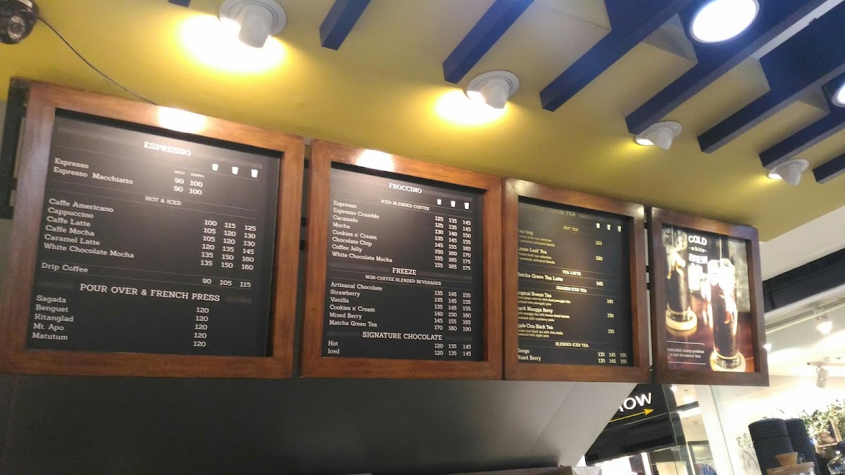 Bo's Coffee Photo Menu 1