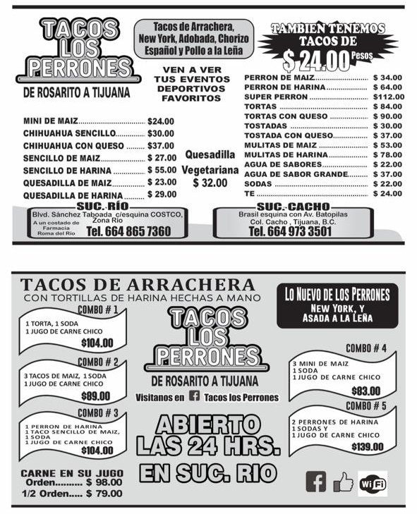 Tacos Los Perrones Photo Menu 1