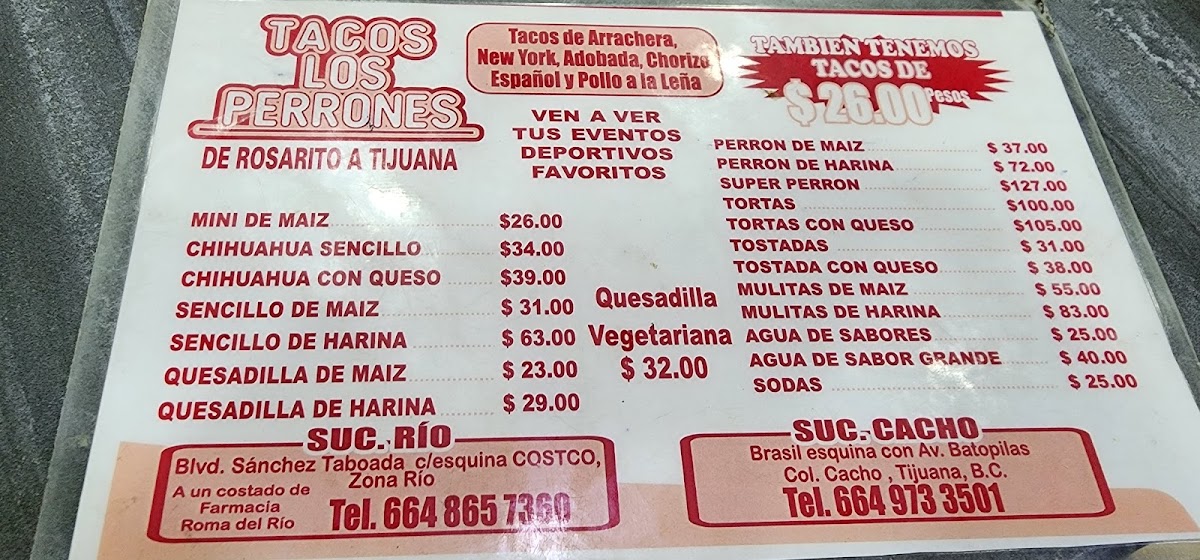 Tacos Los Perrones Photo Menu 10